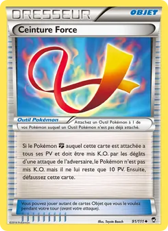 Carte Ceinture Force de l'extension Poings Furieux, numéro 91/111