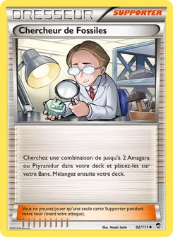 Carte Chercheur de Fossiles de l'extension Poings Furieux, numéro 92/111