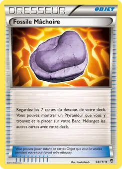 Carte Fossile Mâchoire de l'extension Poings Furieux, numéro 94/111