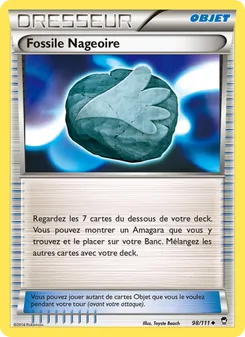 Carte Fossile Nageoire de l'extension Poings Furieux, numéro 98/111