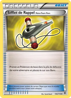 Carte Sifflet de Rappel Matos Team Flare de l'extension Vigueur Spectrale, numéro 106/119