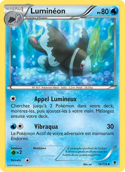 Carte Luminéon de l'extension Vigueur Spectrale, numéro 19/119