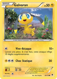 Carte Galvaran de l'extension Vigueur Spectrale, numéro 29/119