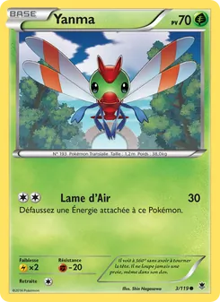 Carte Yanma de l'extension Vigueur Spectrale, numéro 3/119