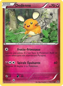 Carte Dedenne de l'extension Vigueur Spectrale, numéro 70/119