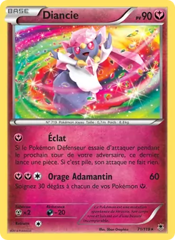 Carte Diancie de l'extension Vigueur Spectrale, numéro 71/119