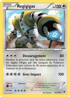 Carte Regigigas de l'extension Vigueur Spectrale, numéro 86/119