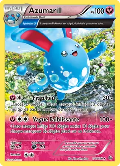 Carte Azumarill de l'extension Primo-Choc, numéro 104/160