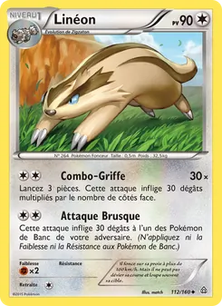 Carte Linéon de l'extension Primo-Choc, numéro 112/160