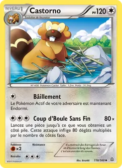 Carte Castorno de l'extension Primo-Choc, numéro 118/160
