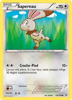 Carte Sapereau de l'extension Primo-Choc, numéro 120/160