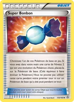 Carte Super Bonbon de l'extension Primo-Choc, numéro 135/160