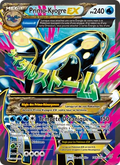Carte PrimoKyogre EX de l'extension Primo-Choc, numéro 149/160