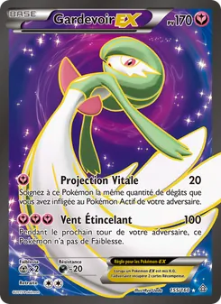 Carte Gardevoir EX de l'extension Primo-Choc, numéro 155/160