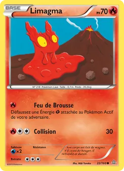 Carte Limagma de l'extension Primo-Choc, numéro 22/160