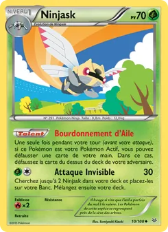 Carte Ninjask de l'extension Ciel Rugissant, numéro 10/108