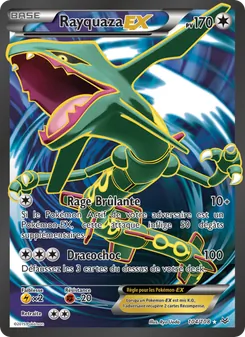 Carte Rayquaza EX de l'extension Ciel Rugissant, numéro 104/108