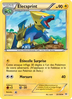 Carte Élecsprint de l'extension Ciel Rugissant, numéro 25/108