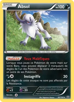 Carte Absol de l'extension Ciel Rugissant, numéro 40/108