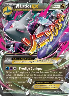 Carte M-Latios EX de l'extension Ciel Rugissant, numéro 59/108