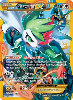 Carte Shaymin EX de l'extension Ciel Rugissant, numéro 77a/108