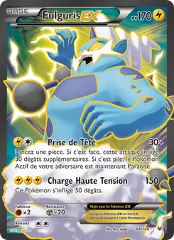 Carte Fulguris EX de l'extension Ciel Rugissant, numéro 98/108