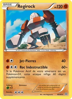 Carte Regirock de l'extension Origines Antiques, numéro 40/98