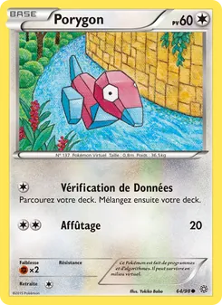 Carte Porygon de l'extension Origines Antiques, numéro 64/98