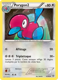 Carte Porygon2 de l'extension Origines Antiques, numéro 65/98