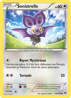 Carte Sonistrelle de l'extension Impulsion Turbo, numéro 132/162