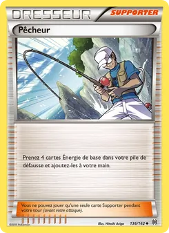 Carte Pêcheur de l'extension Impulsion Turbo, numéro 136/162