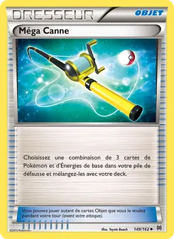 Carte Méga Canne de l'extension Impulsion Turbo, numéro 149/162