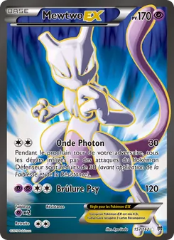 Carte Mewtwo EX de l'extension Impulsion Turbo, numéro 157/162