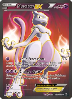 Carte Mewtwo EX de l'extension Impulsion Turbo, numéro 158/162