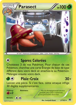 Carte Parasect de l'extension Impulsion Turbo, numéro 2/162