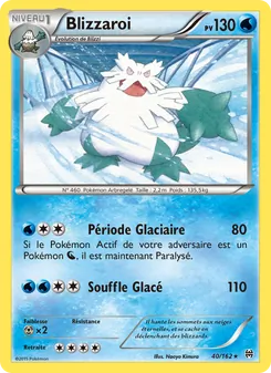 Carte Blizzaroi de l'extension Impulsion Turbo, numéro 40/162