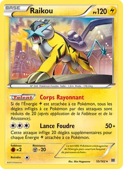 Carte Raikou de l'extension Impulsion Turbo, numéro 55/162