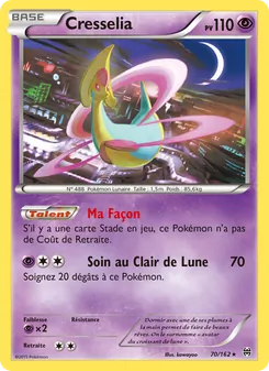 Carte Cresselia de l'extension Impulsion Turbo, numéro 70/162