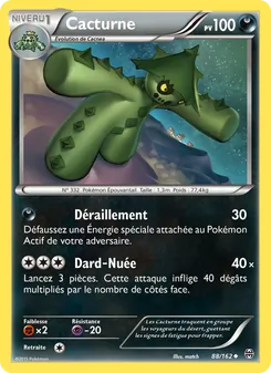 Carte Cacturne de l'extension Impulsion Turbo, numéro 88/162