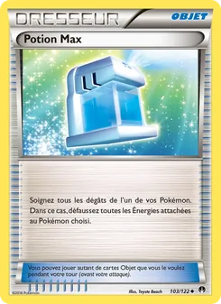 Carte Potion Max de l'extension Rupture Turbo, numéro 103/122