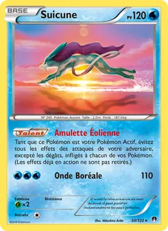 Carte Suicune de l'extension Rupture Turbo, numéro 30/122