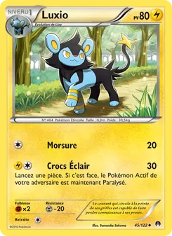Carte Luxio de l'extension Rupture Turbo, numéro 45/122
