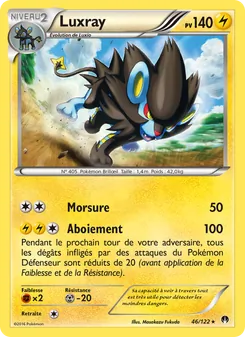 Carte Luxray de l'extension Rupture Turbo, numéro 46/122