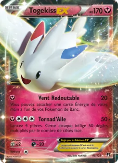 Carte Togekiss EX de l'extension Rupture Turbo, numéro 83/122