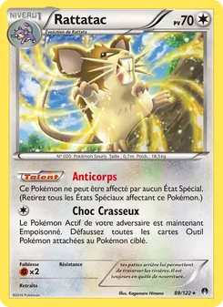 Carte Rattatac de l'extension Rupture Turbo, numéro 88/122