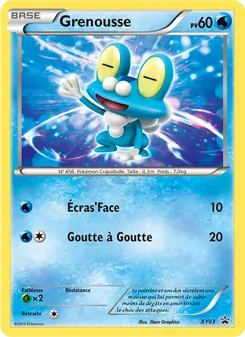 Carte Grenousse de l'extension Promo XY, numéro XY03/211