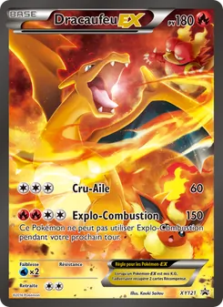 Carte Dracaufeu EX de l'extension Promo XY, numéro XY121/211