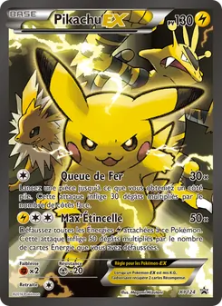 Carte Pikachu EX de l'extension Promo XY, numéro XY124/211