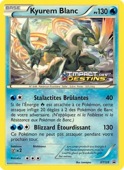 Carte Kyurem Blanc de l'extension Promo XY, numéro XY128/211