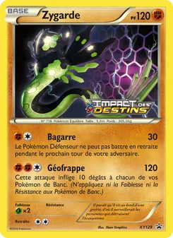 Carte Zygarde de l'extension Promo XY, numéro XY129/211